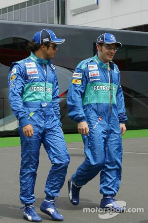 Felipe Massa and Jacques Villeneuve