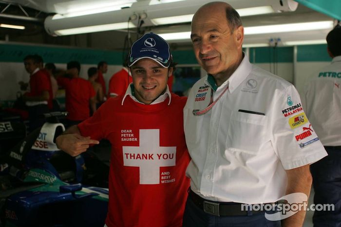 Felipe Massa se despide de Peter Sauber
