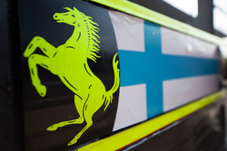 Placa de Pit para Kimi Raikkonen, da Ferrari