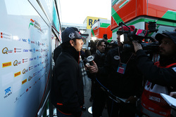 Sergio Pérez, Sahara Force India F1 con los medios