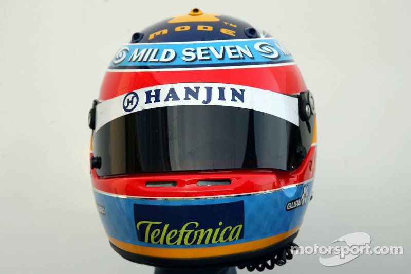 Casco de Fernando Alonso en 2005