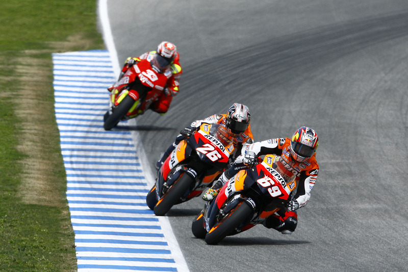 Nicky Hayden et Dani Pedrosa