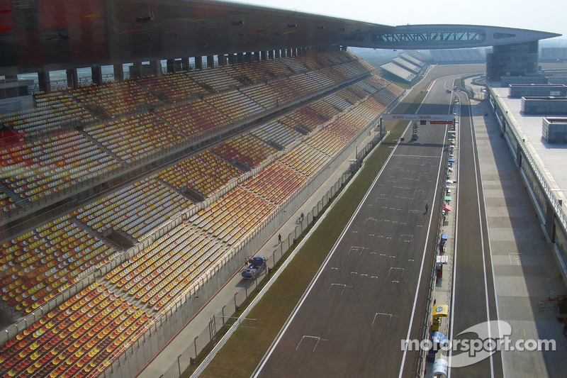 Pit straight at Shanghai International Circuit