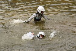 Choque de Ott Tanak y Molder Raigo, M-Sport Ford Fiesta WRC