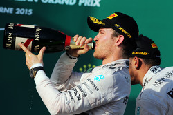 Нико Росберг, Mercedes AMG F1, второй, подиум