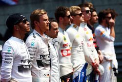 Lewis Hamilton, Mercedes AMG F1 en la parrilla