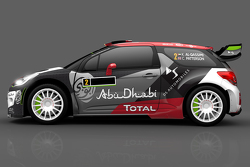Livrée pour Khalid Al-Qassimi et Chris Patterson, Citroën DS3, Citroën World Rally Team