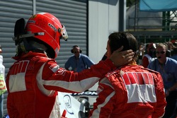 Michael Schumacher en Felipe Massa