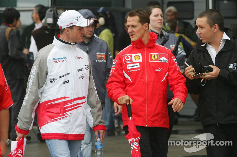 Ralf Schumacher and Michael Schumacher