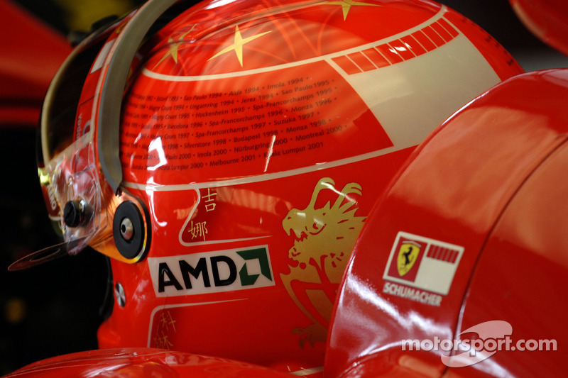 2006: su último casco como activo en Ferrari