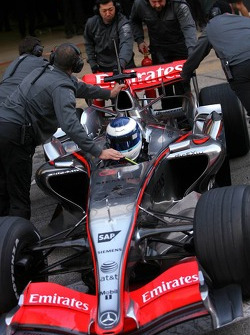 Mika Hakkinen, test driver for McLaren Mercedes