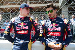Max Verstappen, Scuderia Toro Rosso et Carlos Sainz Jr., Scuderia Toro Rosso