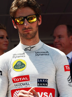Romain Grosjean, Lotus F1 Team sur la grille