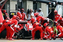 Sebastian Vettel, Ferrari SF15-T faz pit stop