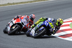Valentino Rossi, Yamaha Factory Racing y Andrea Dovizioso, Ducati Team