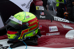 Podium: racewinnaar Spencer Pigot