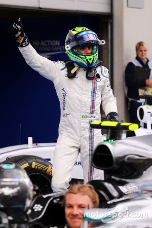 Felipe Massa, Williams comemora seu terceiro lugar