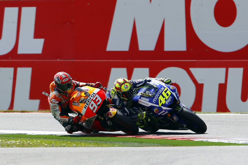 Valentino Rossi, Yamaha Factory Racing et Marc Marquez, Repsol Honda Team