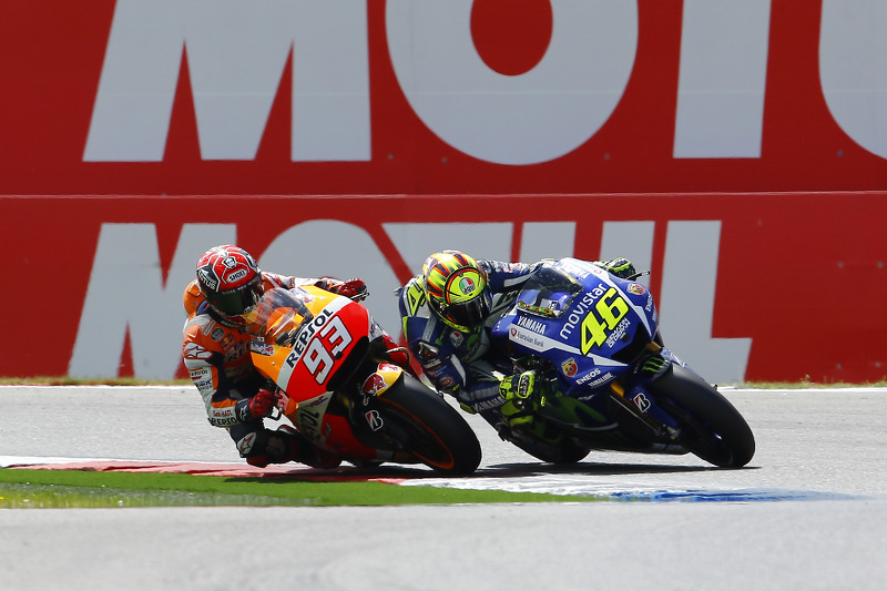 Valentino Rossi, Yamaha Factory Racing y Marc Márquez, Repsol Honda Team