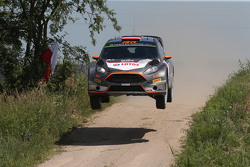 Robert Kubica et Maciek Szczepaniak, Ford Fiesta WRC