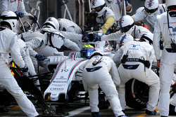Felipe Massa, Williams F1 Team, en los pits