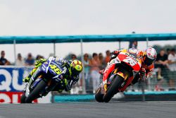 Dani Pedrosa, Repsol Honda Team e Valentino Rossi, Yamaha Factory Racing