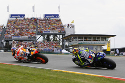 Dani Pedrosa, Repsol Honda Team et Valentino Rossi, Yamaha Factory Racing