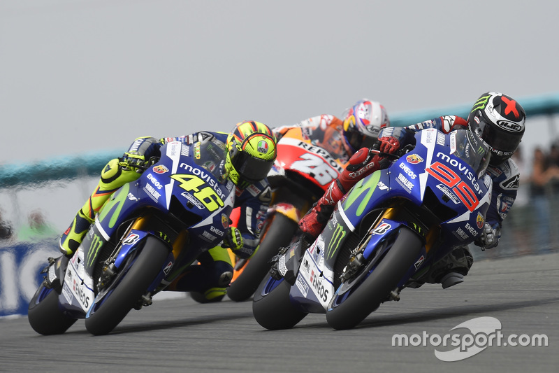 Jorge Lorenzo and Valentino Rossi, Yamaha Factory Racing and Dani Pedrosa, Repsol Honda Team