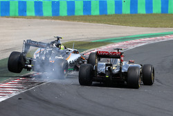 Sergio Pérez, Sahara Force India y Pastor Maldonado, Lotus F1 Team