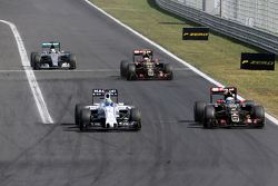 Фелипе Масса, Williams F1 (слева), и Ромен Грожан, Lotus F1