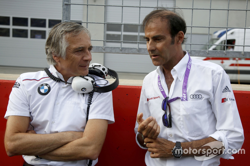 Charly Lamm, Teammanager BMW Team Schnitzer and Emanuelle Pirro