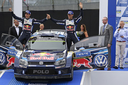 Les deuxièmes, Sébastien Ogier et Julien Ingrassia, Volkswagen Polo WRC, Volkswagen Motorsport