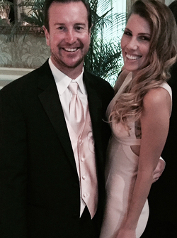Kurt Busch com Ashley Van Metre