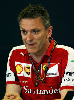 Джеймс Еллісон, Ferrari Технічний директор з шасі на пресс-конференції FIA