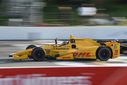 El ganador de la carrera, Ryan Hunter-Reay, Andretti Autosport Honda
