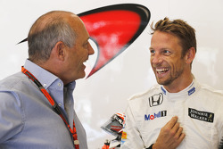 Ron Dennis and Jenson Button, McLaren MP4-30