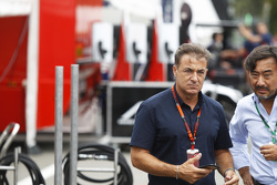 Jean Alesi in the GP3 paddock