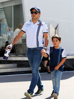 Felipe Massa, Williams con su hijo Felipinho Massa