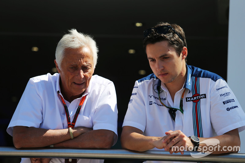 (L to R): Bob Constanduros, Journalist and Circuit Commentator with his son Max Constanduros, Willia