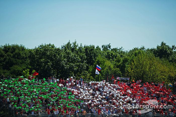 Fans en la tribuna