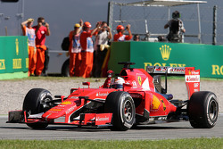 Sebastian Vettel, Ferrari celebra su segunda posición