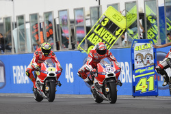 Andrea Dovizioso et Andrea Iannone, Ducati Team
