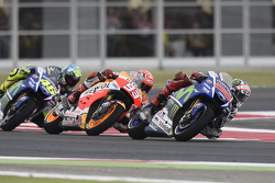 Хорхе Лоренсо, Yamaha Factory Racing и Марк Маркес, Repsol Honda Team и Валентино Росси, Yamaha Fact
