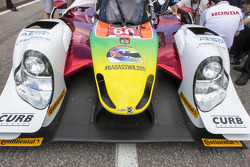 Justin Wilson esquema de pintura homenaje en el # 60 Michael Shank Racing con Curb / Agajanian Ligie