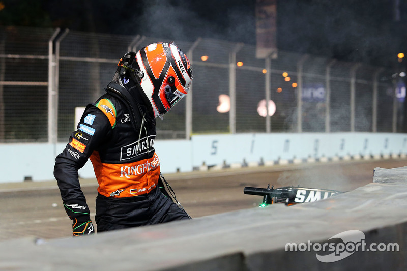 2015 - 13e tour : L'accrochage entre Nico Hülkenberg et Felipe Massa