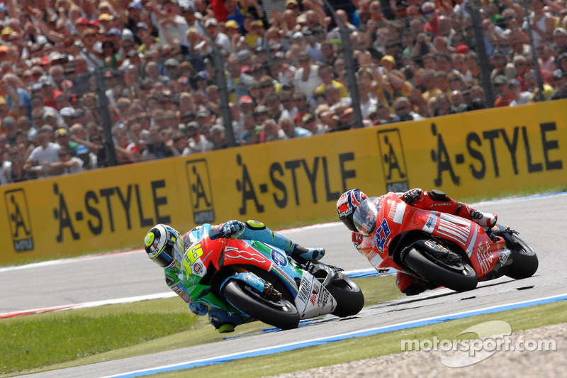 Valentino Rossi y Casey Stoner
