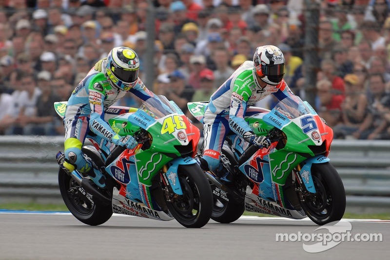Fiat Yamaha - Valentino Rossi dan Colin Edwards (Yamaha) - MotoGP Belanda 2007