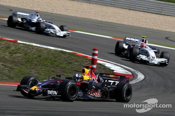 David Coulthard, Red Bull Racing, RB3 y Robert Kubica, BMW Sauber F1 Team, F1.07