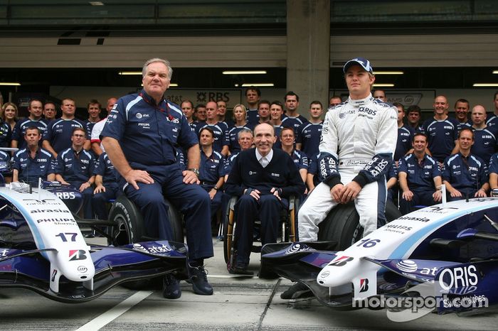 Williams F1 Team, Foto del equipo, Patrick Head, WilliamsF1 Team, Director de ingeniería, equipo Wil