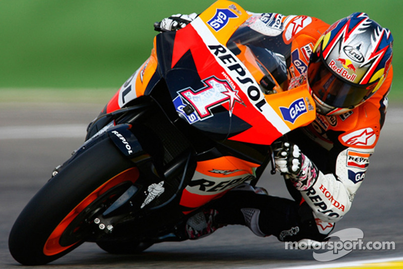 Nicky Hayden también llevó el 1 tras ganar la corona de 2006